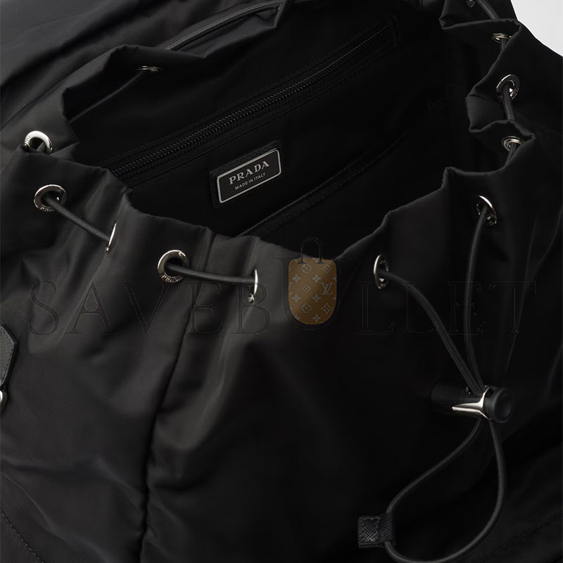PRADA RE-NYLON AND SAFFIANO LEATHER BACKPACK 2VZ090 (57*32*19cm)
